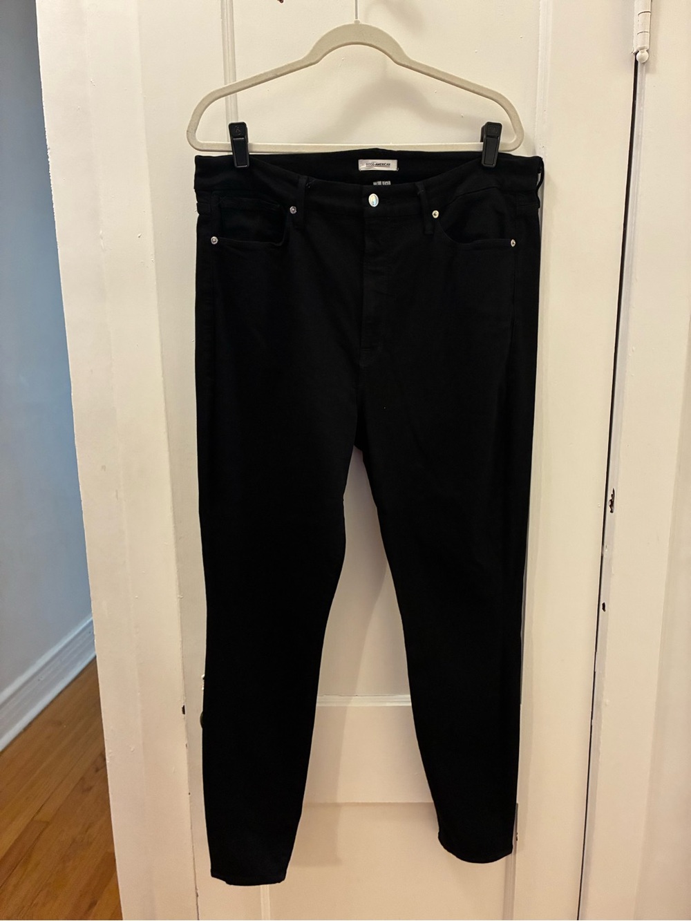 GOOD AMERICAN 20w GOOD WAIST Black skinny Jeans